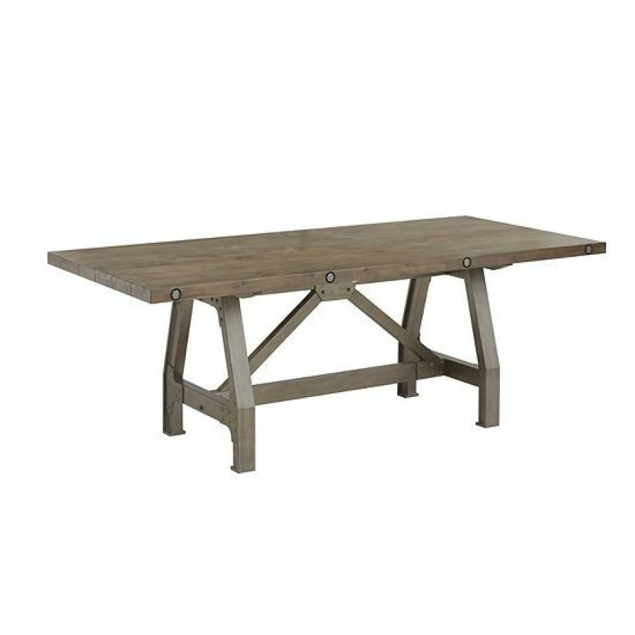 Furniture Ink+Ivy | Ink+Ivy Lancaster Dining Table Gray Silver