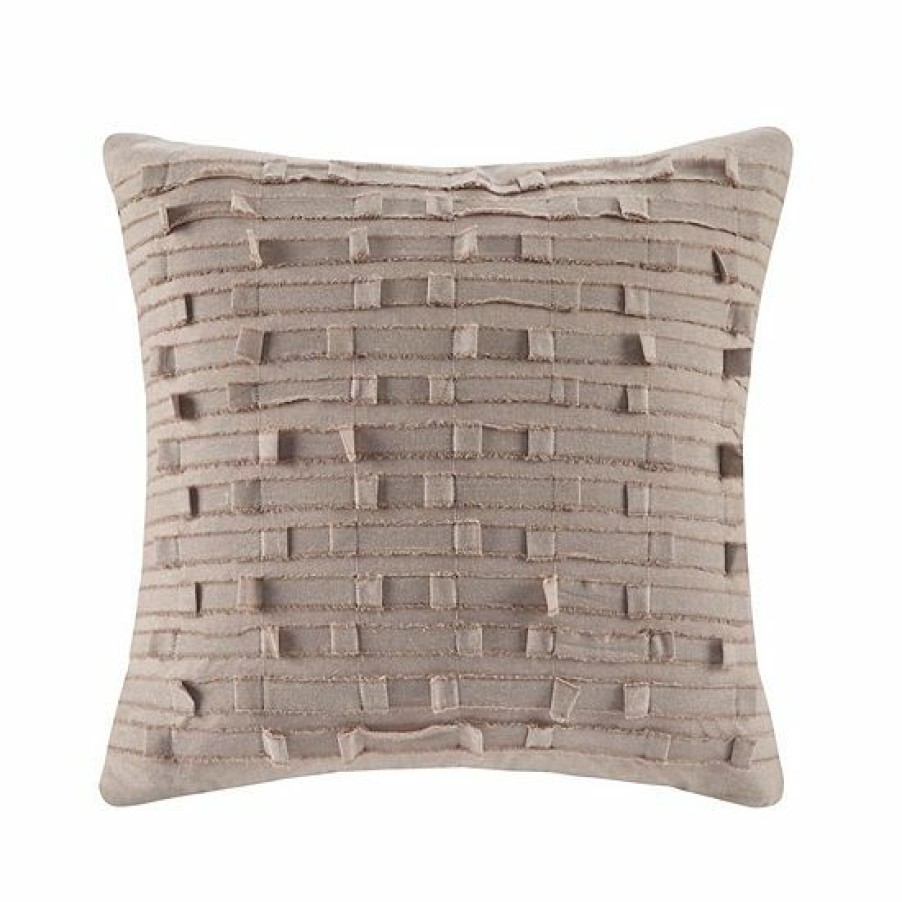 Home Decor Ink+Ivy | Ink+Ivy Kerala Cotton Square Throw Pillow Taupe