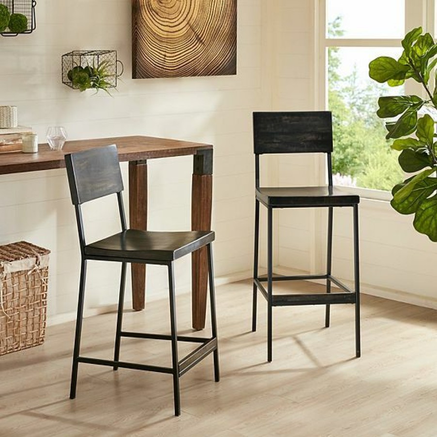 Furniture Ink+Ivy | Ink+Ivy Tacoma Counter Stool Barn Gray