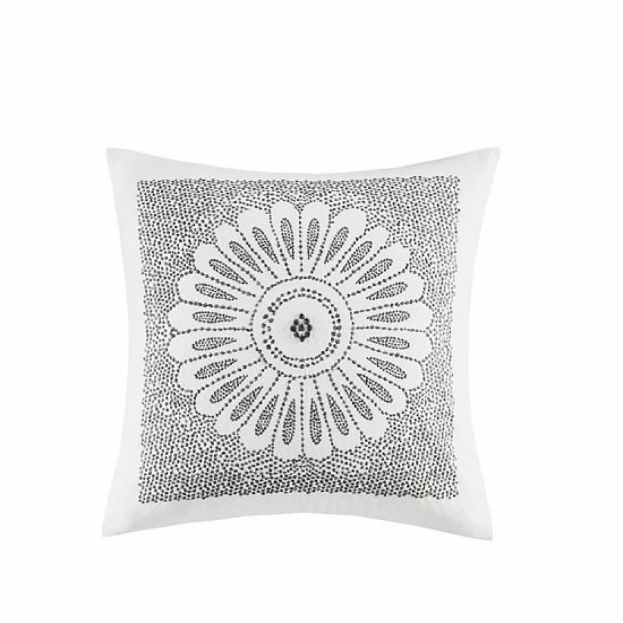 Home Decor Ink+Ivy | Ink+Ivy Sofia Embroidered Square Throw Pillow