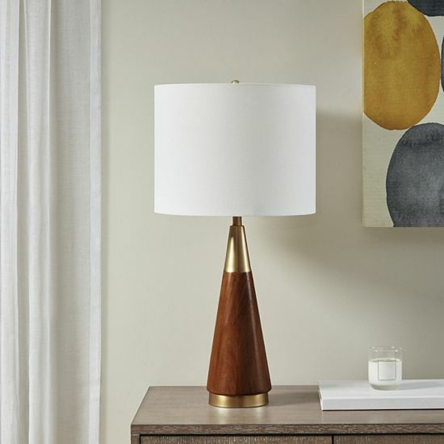 Lighting Ink+Ivy | Ink+Ivy Two-Tone Mid-Century Modern Table Lamp