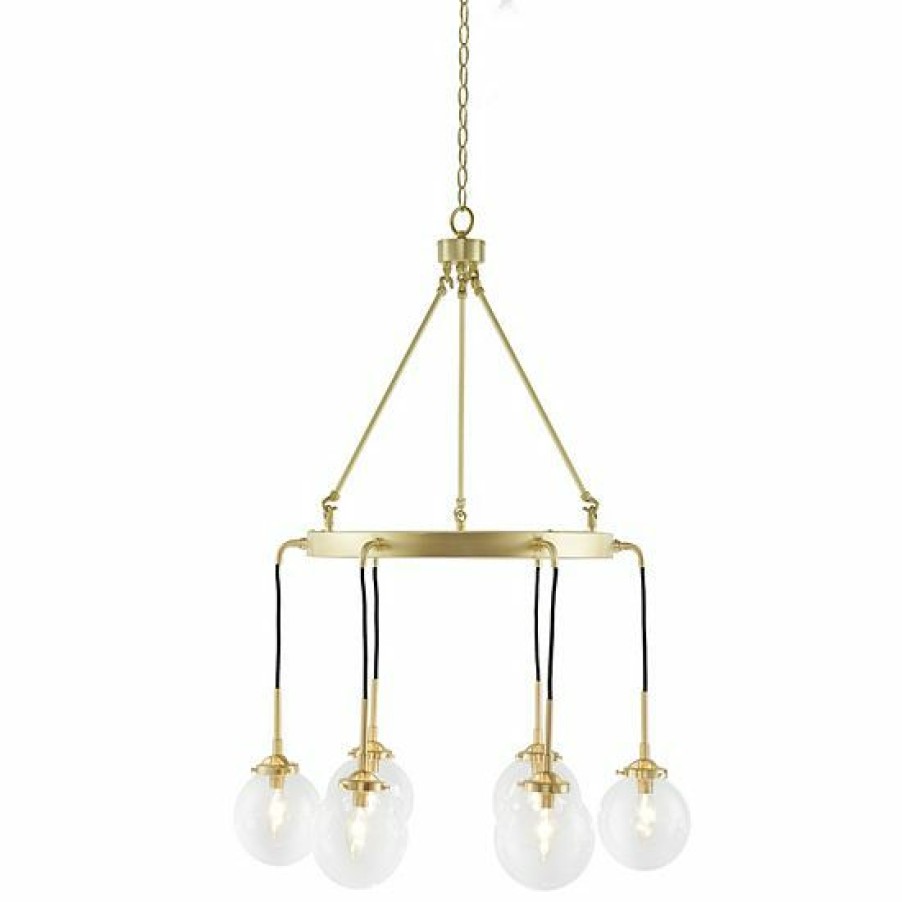 Lighting Ink+Ivy | Ink+Ivy Gold Clive 6-Light Chandelier