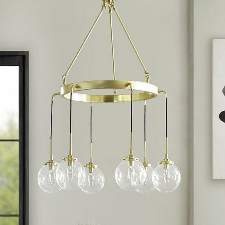 Lighting Ink+Ivy | Ink+Ivy Gold Clive 6-Light Chandelier