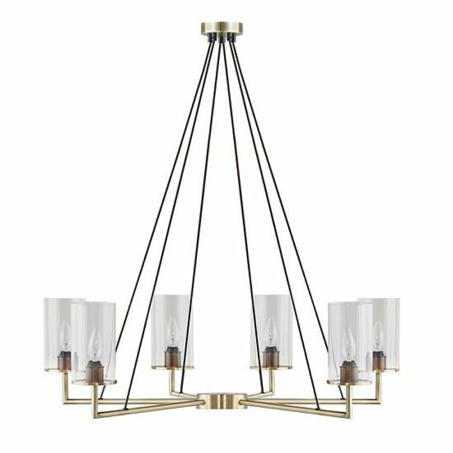 Lighting Ink+Ivy | Ink+Ivy Trenton 6-Light Modern Cylinder Shade Chandelier