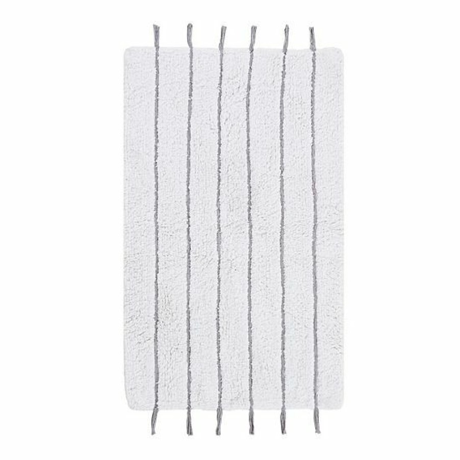 Bed & Bath Ink+Ivy | Ink+Ivy Arbor Striped Tassel Cotton Tufted Bath Rug