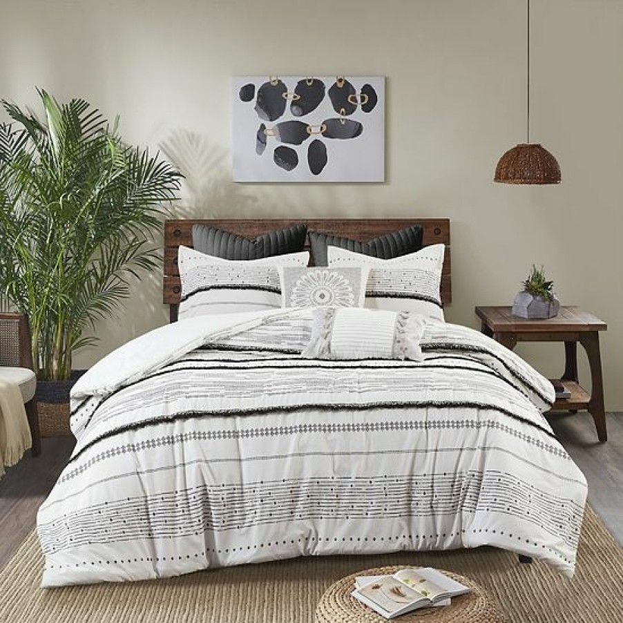 Bed & Bath Ink+Ivy | Ink+Ivy Nea Cotton Printed Duvet Cover Set With Trims