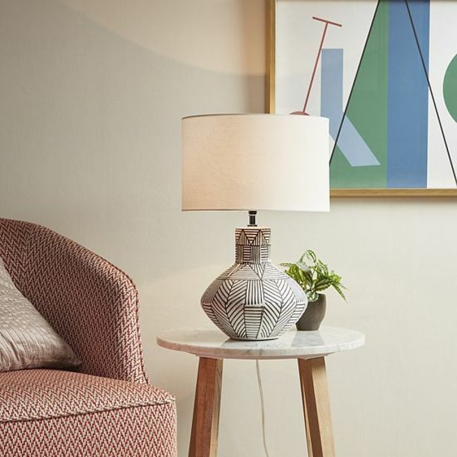 Lighting Ink+Ivy | Ink+Ivy Agape Geometric Table Lamp