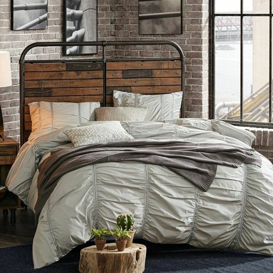 Furniture Ink+Ivy | Ink+Ivy Renu Rustic Industrial Queen Headboard