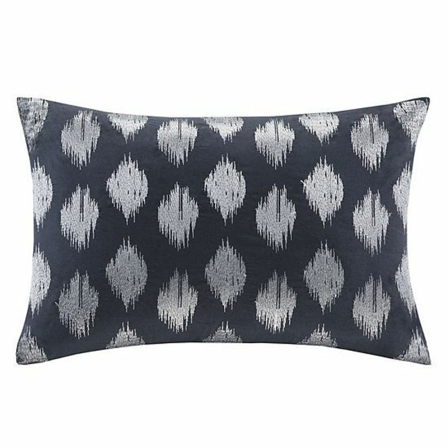 Home Decor Ink+Ivy | Ink+Ivy Nadia Dot Embroidered Oblong Throw Pillow