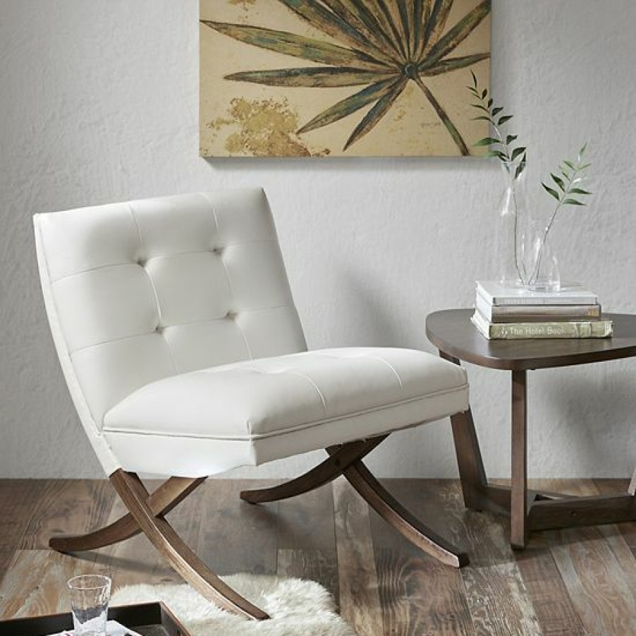 Furniture Ink+Ivy | Ink+Ivy Wynn Lounge Accent Chair White