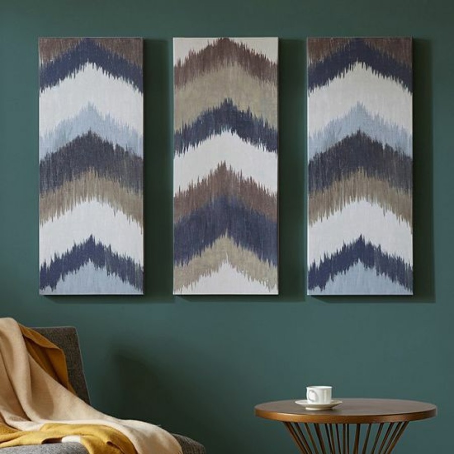 Home Decor Ink+Ivy | Ink+Ivy Alpine Chevron Canvas Wall Art 3-Piece Set