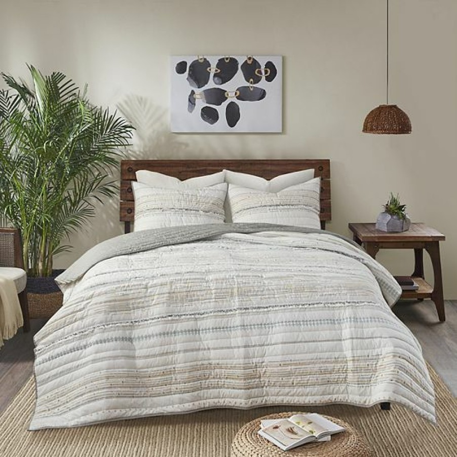 Bed & Bath Ink+Ivy | Ink+Ivy Nea Cotton Printed Coverlet Set With Shams