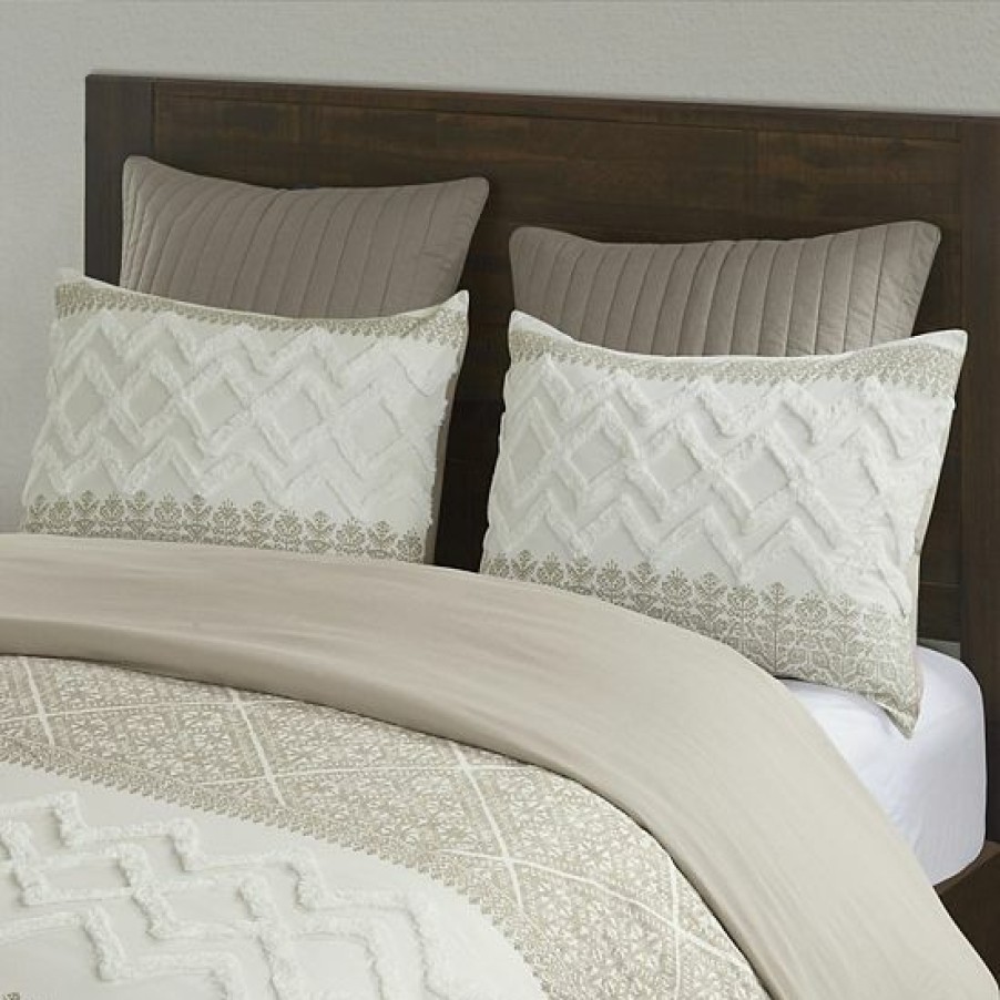 Bed & Bath Ink+Ivy | Ink+Ivy Mila 3-Piece Cotton Chenille Tufted Duvet Cover Set With Shams