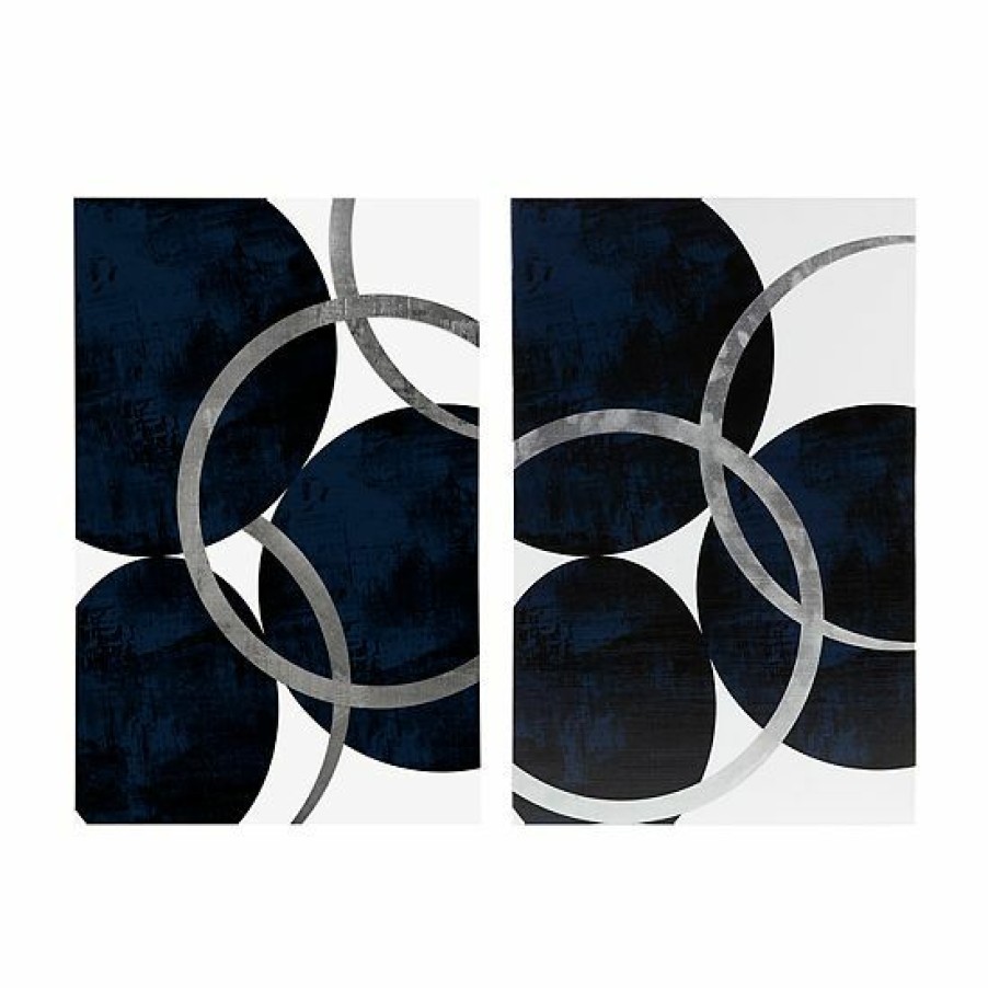 Home Decor Ink+Ivy | Ink+Ivy Celestial Orbit Canvas Wall Art 2-Piece Set