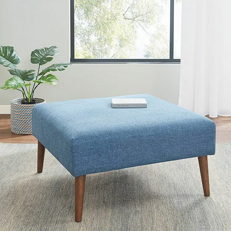 Furniture Ink+Ivy | Ink+Ivy Maise Square Upholstered Ottoman