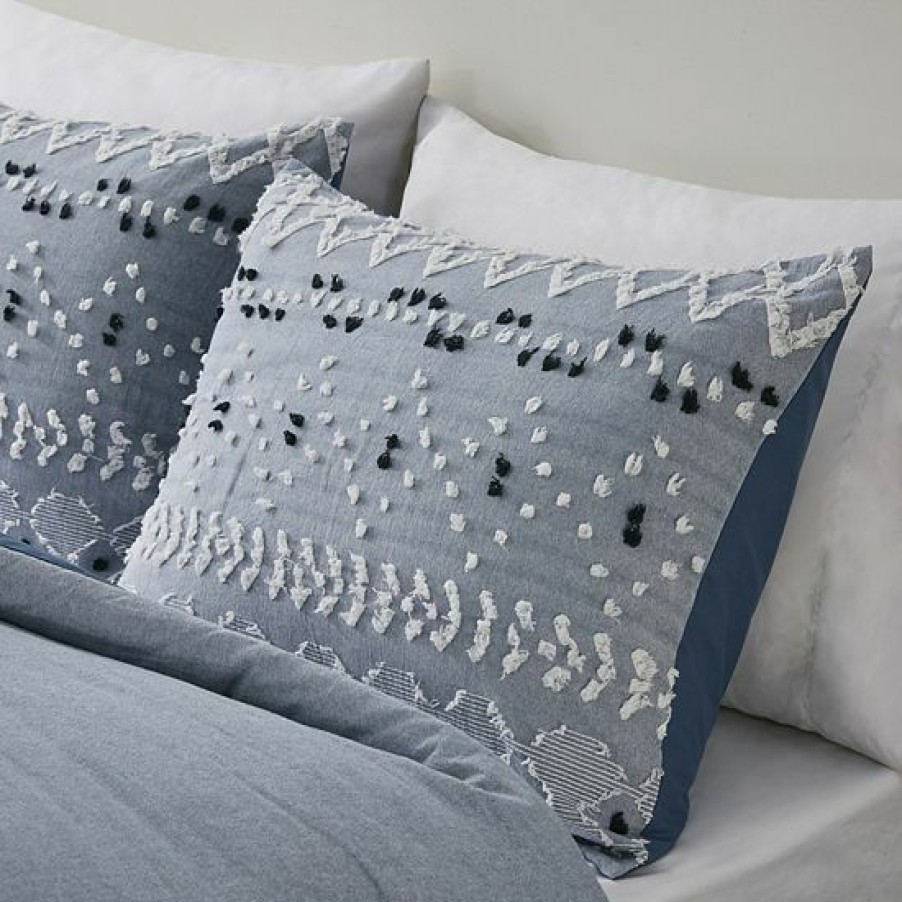 Bed & Bath Ink+Ivy | Ink+Ivy Dora Organic Cotton Clipped Chambray 3-Piece Comforter Set With Shams