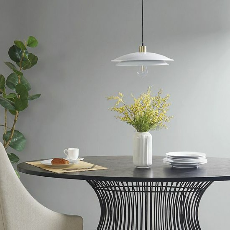 Lighting Ink+Ivy | Ink+Ivy Saben Double Layered Disc Shade Pendant Ceiling Light