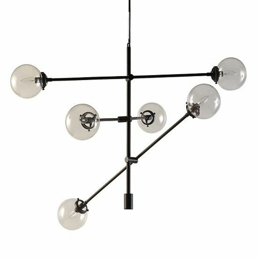 Lighting Ink+Ivy | Ink+Ivy 6-Light Modern Glass Chandelier