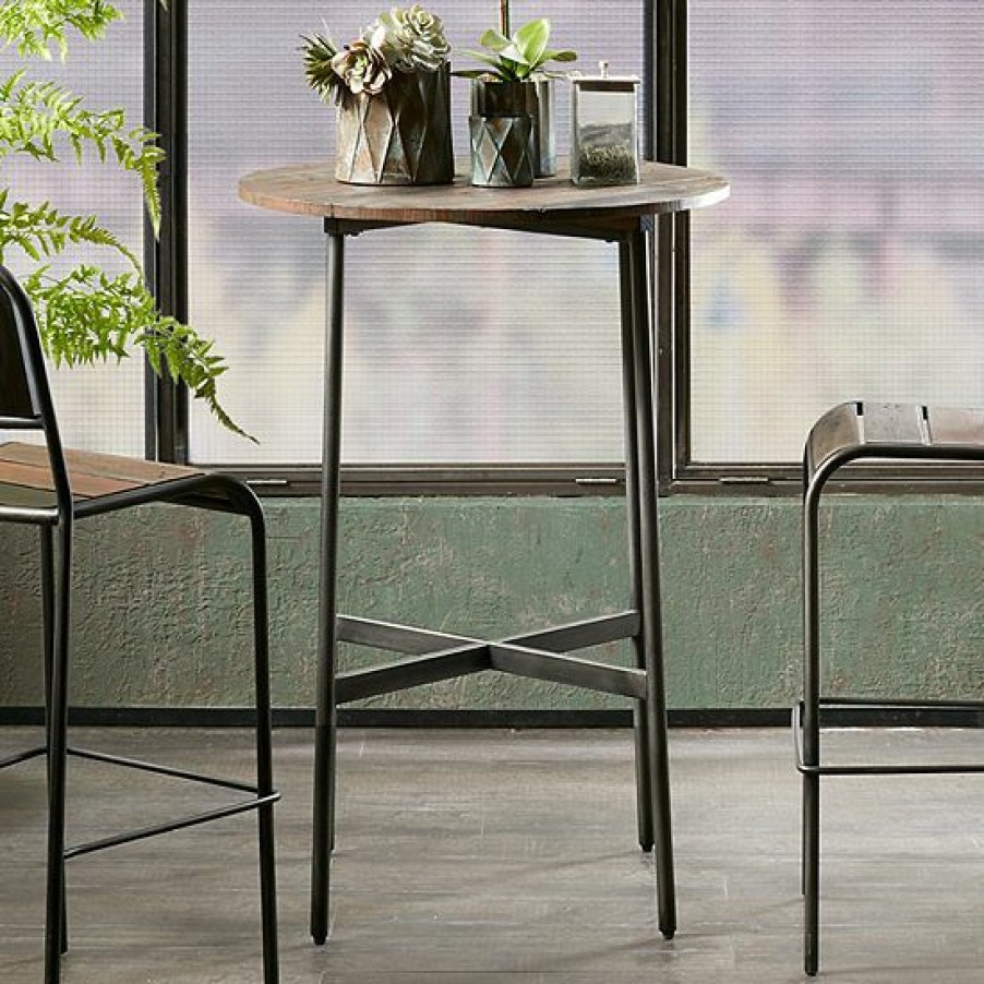 Furniture Ink+Ivy | Ink+Ivy Renu Rustic Industrial Bar Table